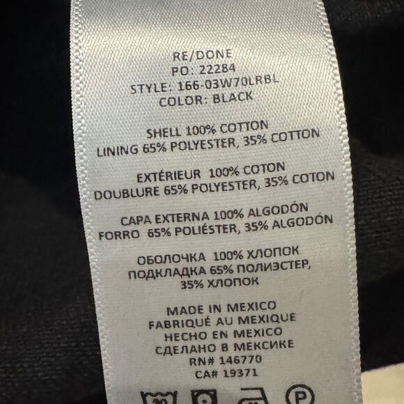 NWT RE/DONE Low-rise flared jeans in black - Picture 10 of 10